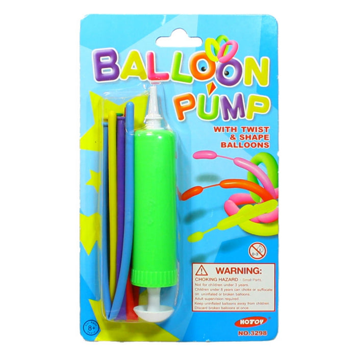 BALOON PUMP WITH TWIST & SHAPE BALOONS