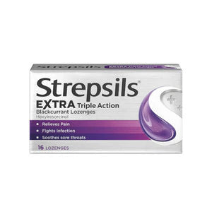 Strepsils Extra Blackcurrant 16s