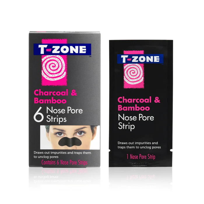 T-Zone Charcoal Nose Pore Strips 6's