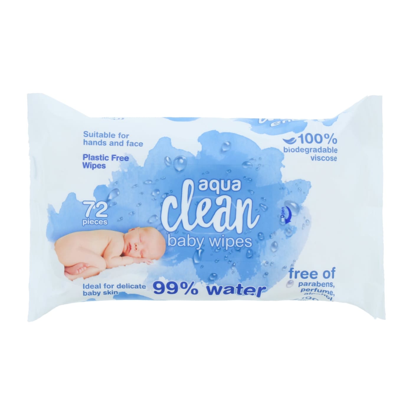 AQUACLEAN BABY WIPES 72'S