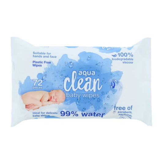 AQUACLEAN BABY WIPES 72'S