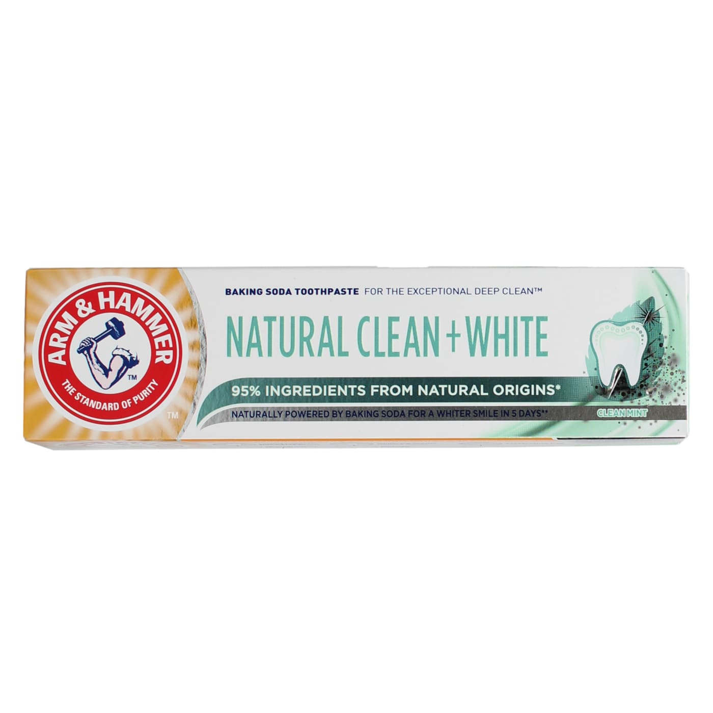 ARM&HAMMER 75ML TOOTH PASTE NATURAL CLEAN&WHITE