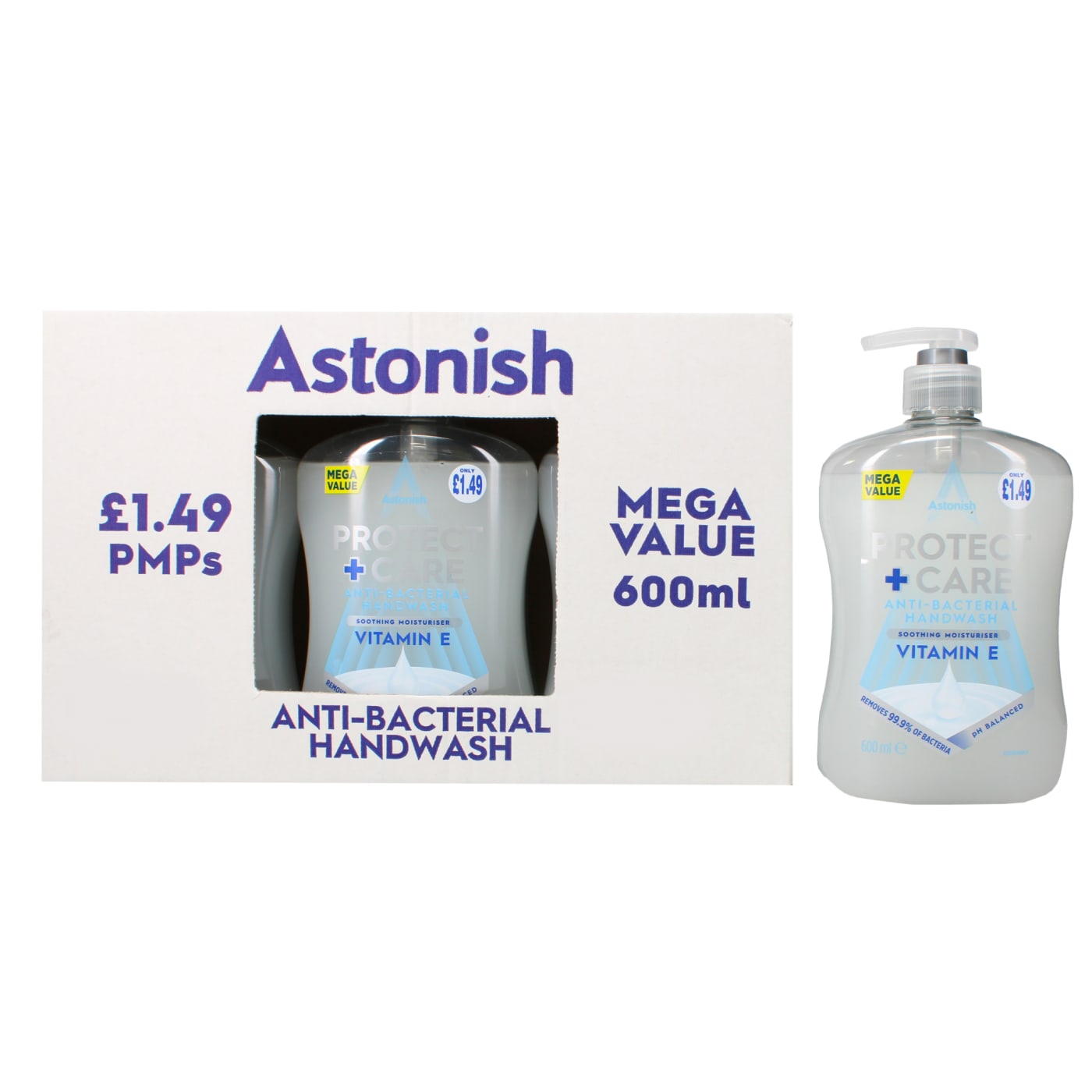 ASTONISH 600ML HANDWASH VIT E £1.49