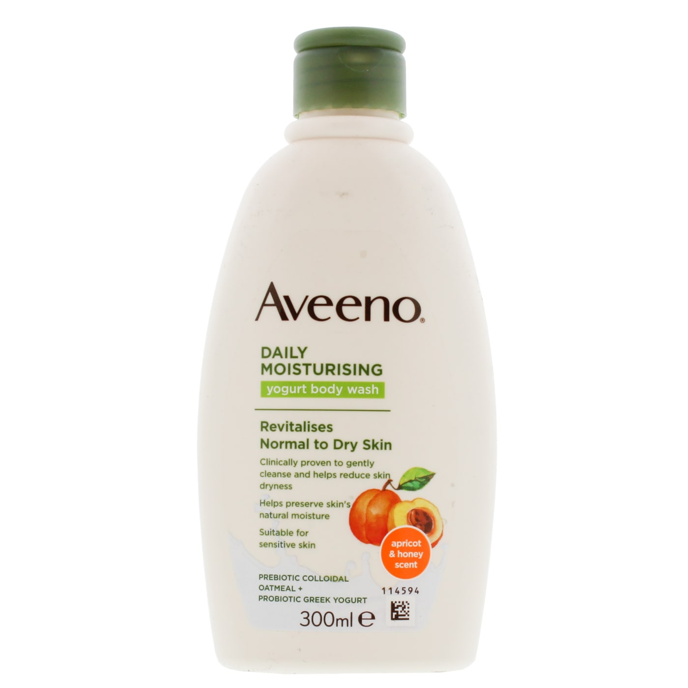 AVEENO 300ML BODYWASH DAILY MOIST APRICOT