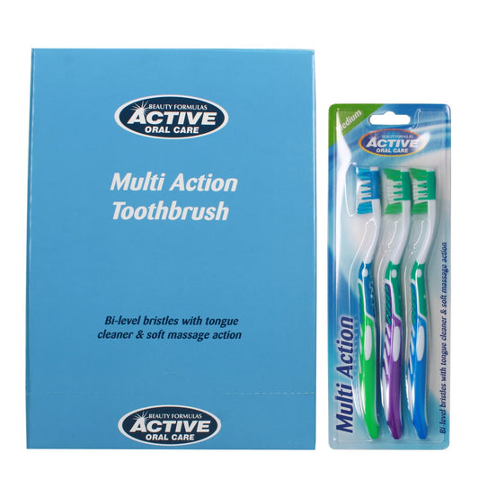 BEAUTY FORMULAS ACTIVE TOOTH BRUSH MULTI 3 'S