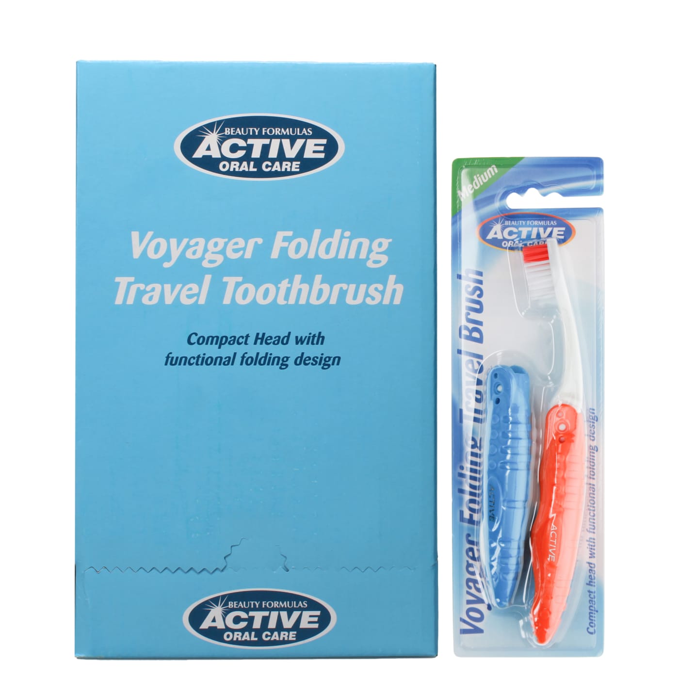 BEAUTY FORMULAS ACTIVE TOOTH BRUSH TRAVEL 2'S