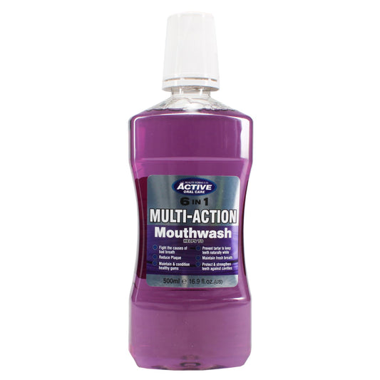 BEAUTY FORMULAS ACTIVE 500ML MOUTHWASH 6IN1