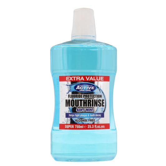 BEAUTY FORMULAS ACTIVE 750ML MOUTHWASH SOFT