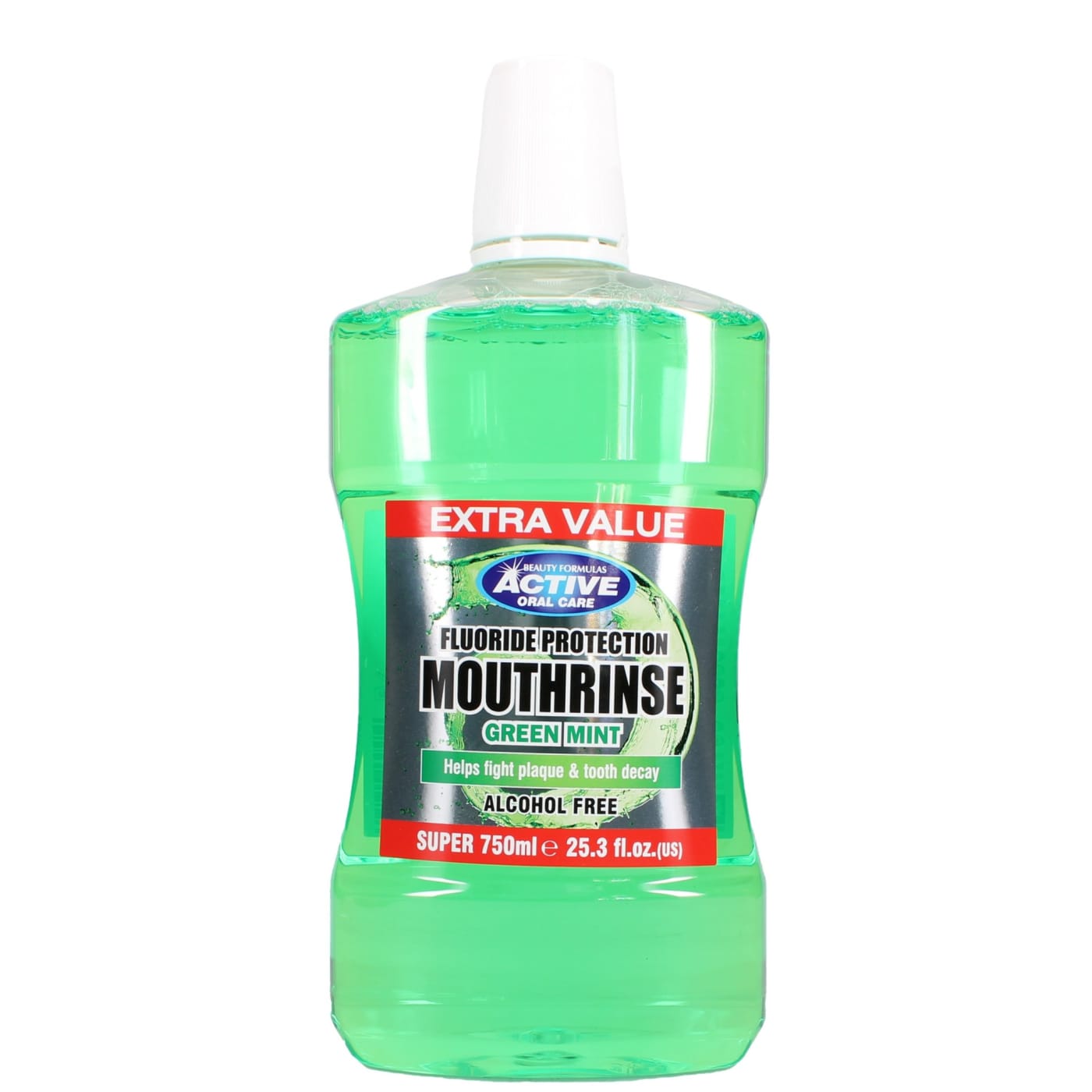 BEAUTY FORMULAS ACTIVE 750ML MOUTHWASH GREEN