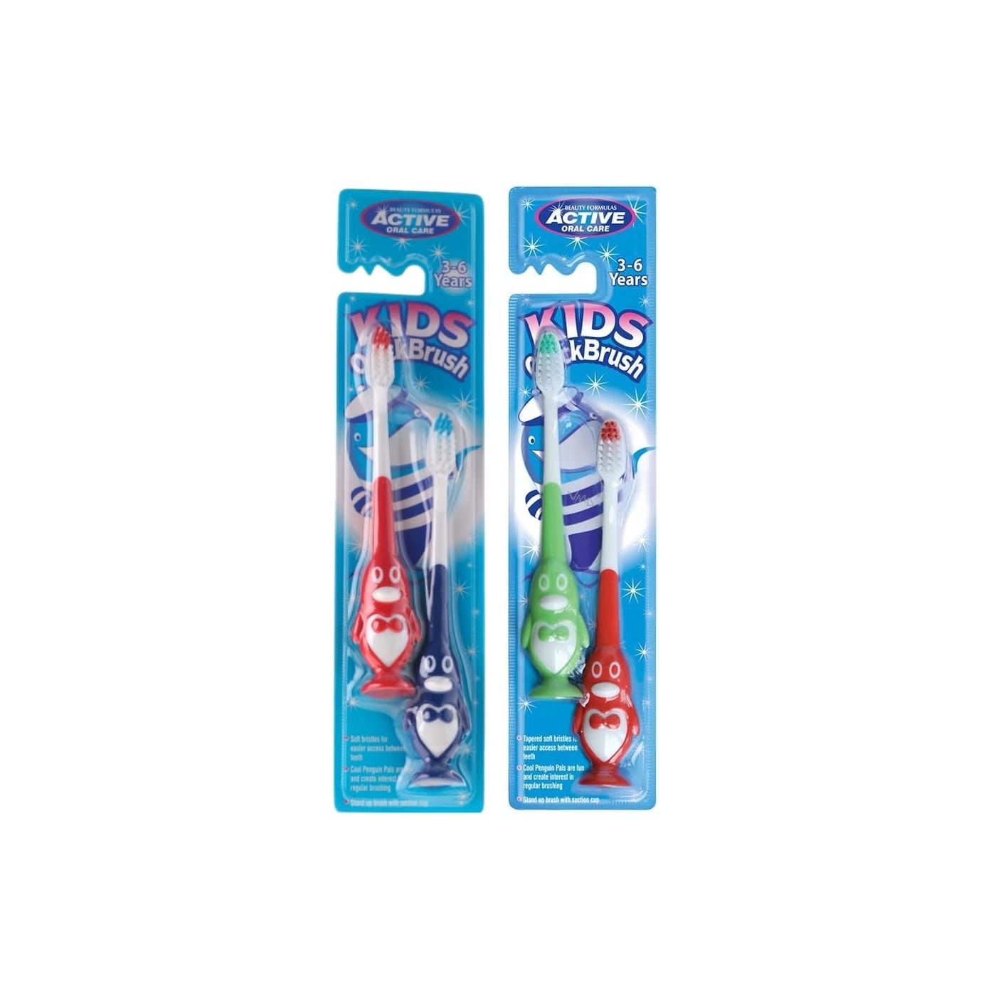 BEAUTY FORMULAS ACTIVE TOOTH BRUSH PENGUIN 2PK