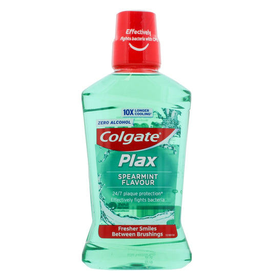 COLGATE PLAX 500ML M/WASH SPEARMINT