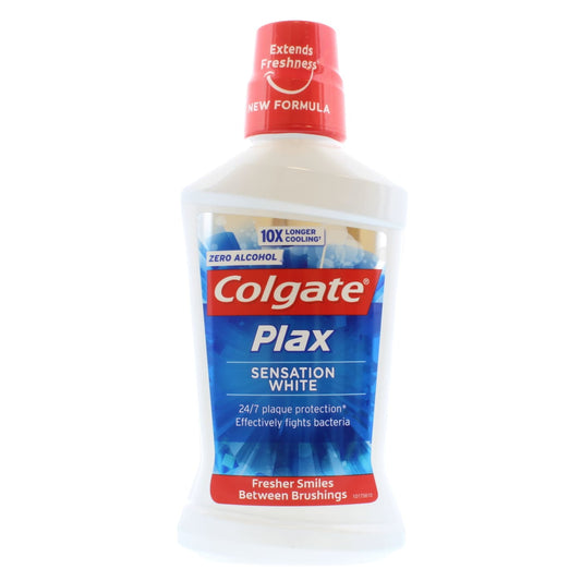 COLGATE PLAX 500ML MOUTH WASH WHITE