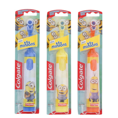 Colgate 360 Sonic Kids’ 3+ Years Minion Extra Soft Battery Powered Toothbrush Assorted Colours