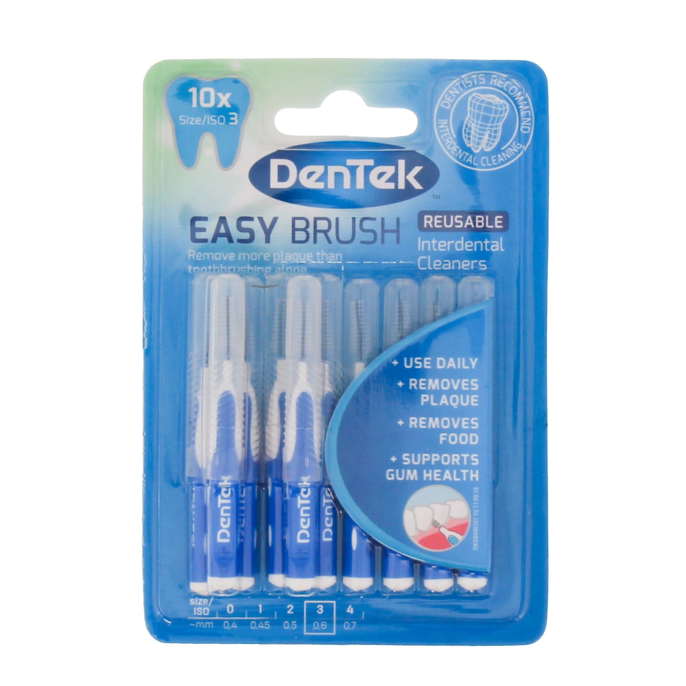 DENTEK CLEANING BRUSHES 10'S SIZE 3