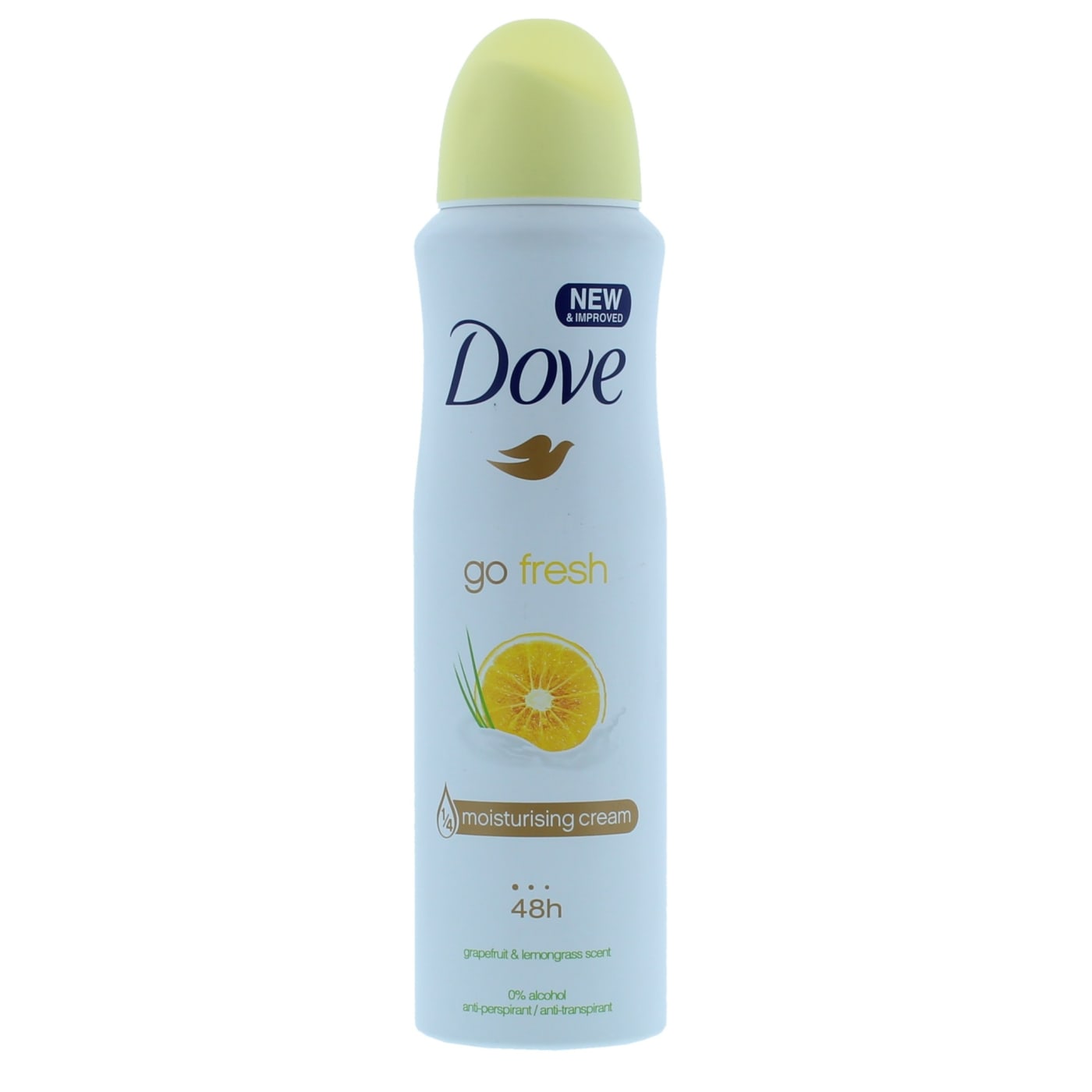 DOVE 150ML A/P SPRAY GO FRESH GRAPEFRUIT