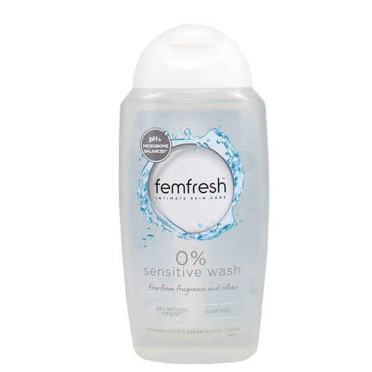 FEMFRESH 250ML WASH 0% SENSITIVE