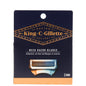 GILLETTE KING C RAZOR BLADES 3'S