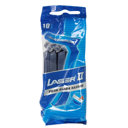 LASER II DISPOSABLE RAZORS 10’S
