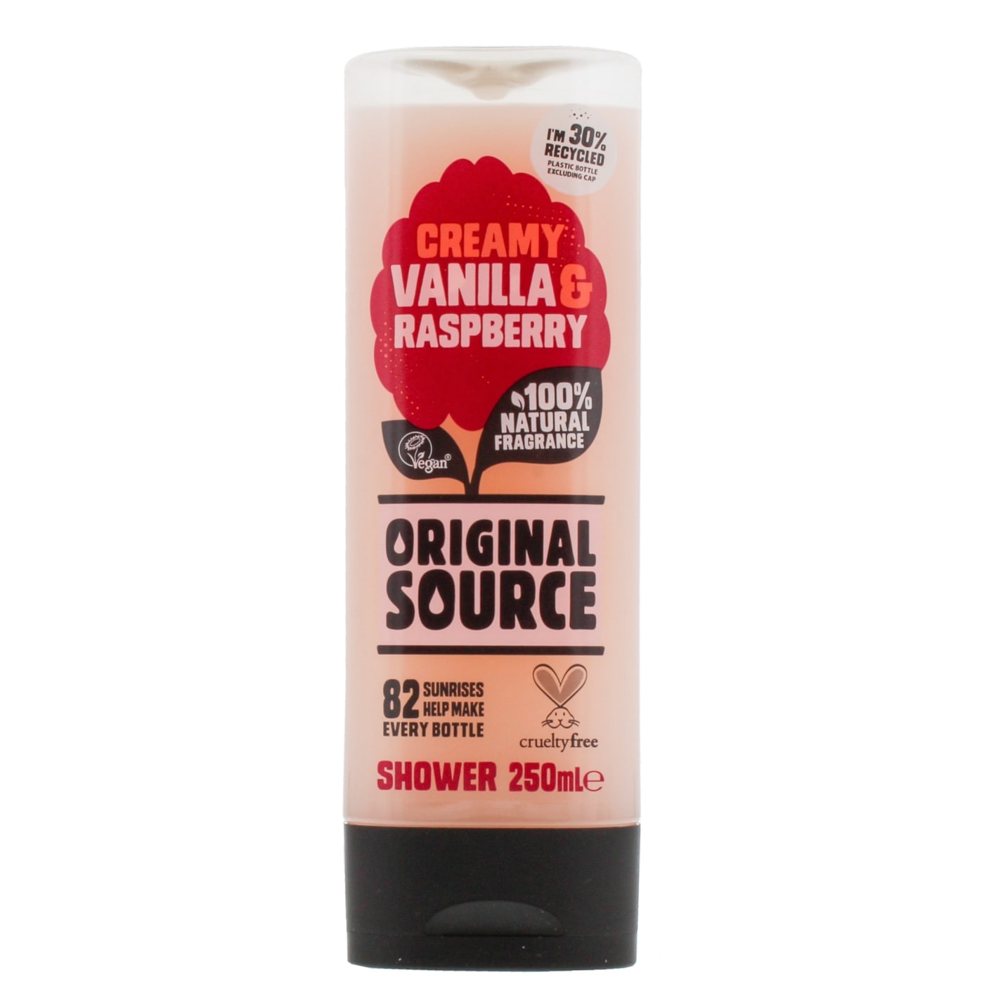 ORIGINAL SOURCE 250ML S/GEL VANILLA & RASPBERRY