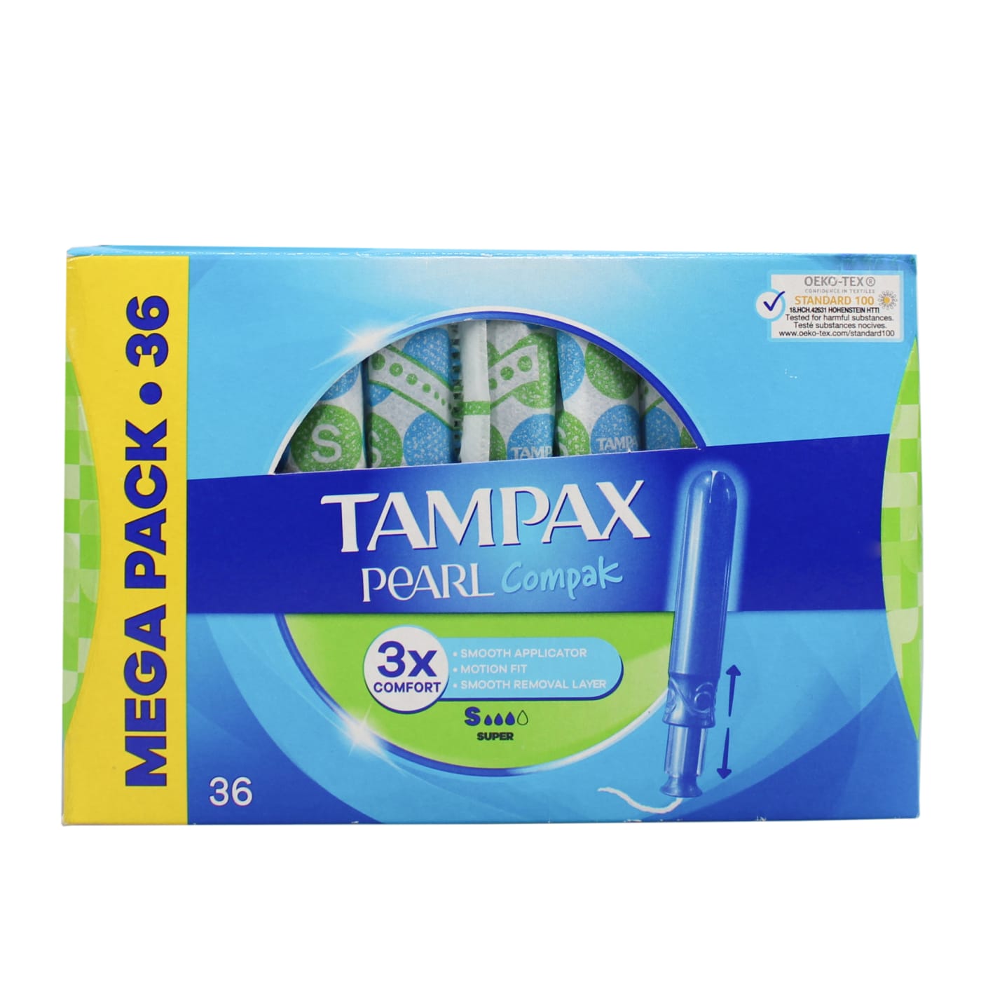 TAMPAX COMPAK PEARL SUPER 36'S