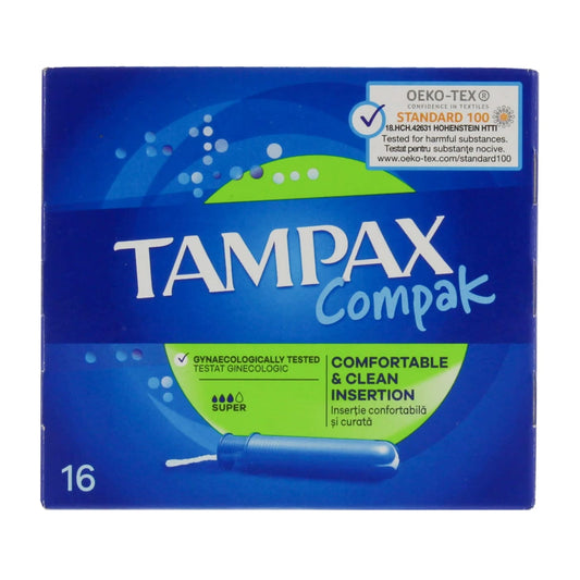 TAMPAX COMPAK SUPER 16'S