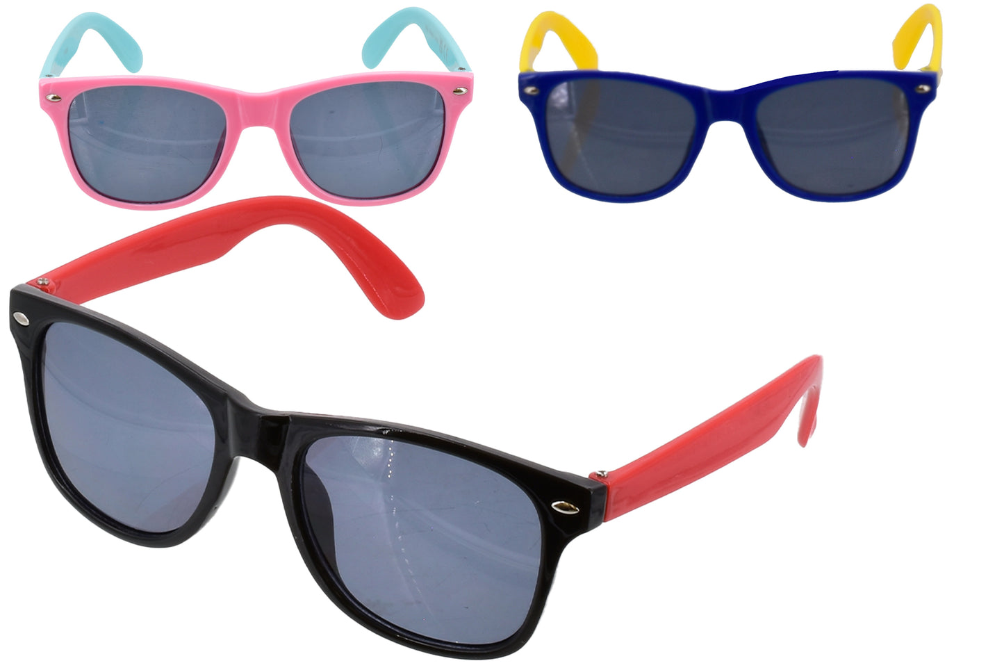 Stylish Kids Wayfarer Sunglasses (Set of 3) | Trendy Shades for Children