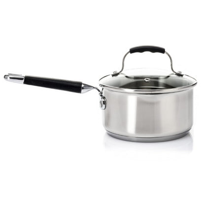 Casserole Steelex Touch 18 cm avec couvercle en verre | Ustensiles de cuisson de qualité supérieure