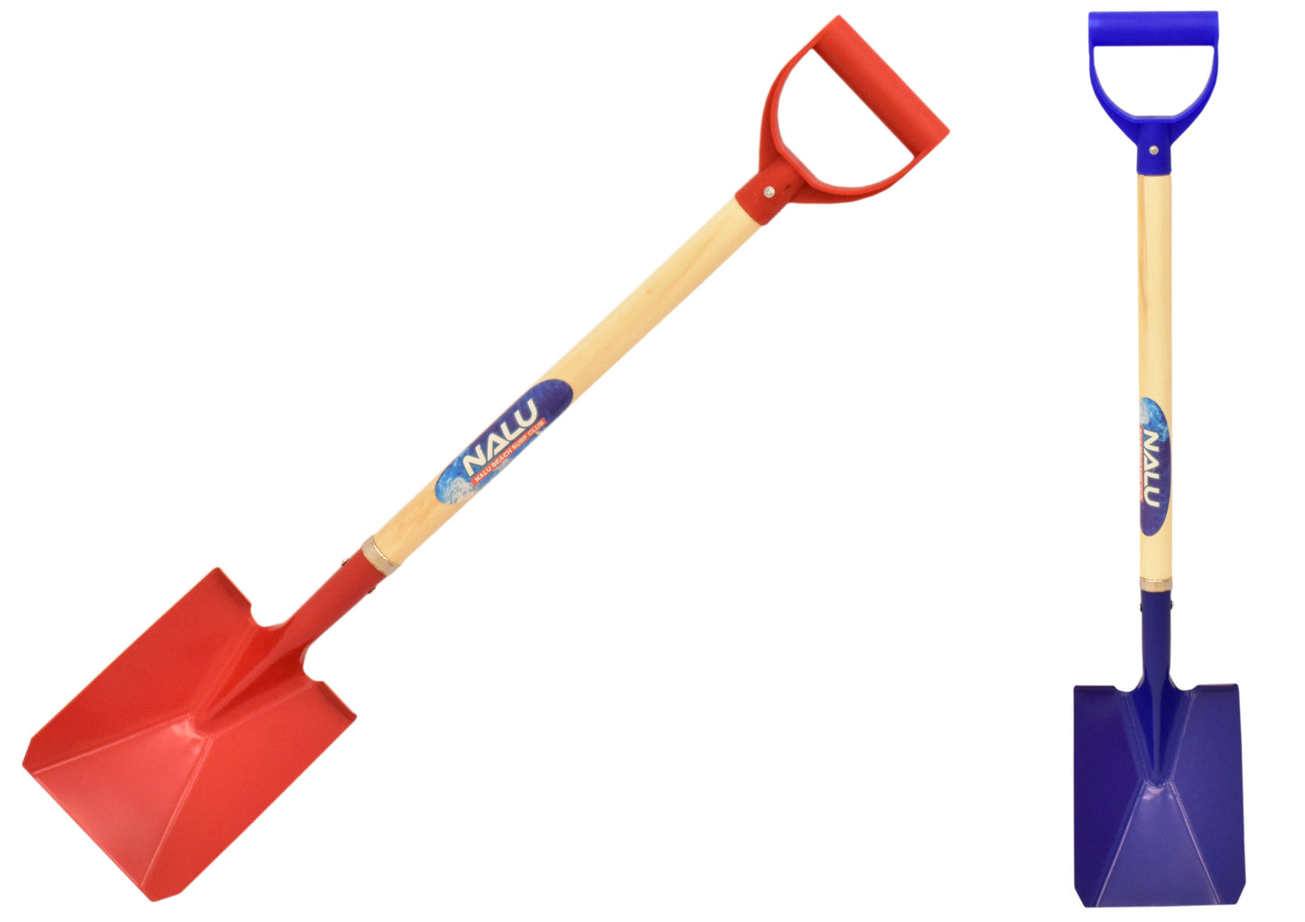 Premium 31" Metal Spade with Wood Shaft & Plastic Handle