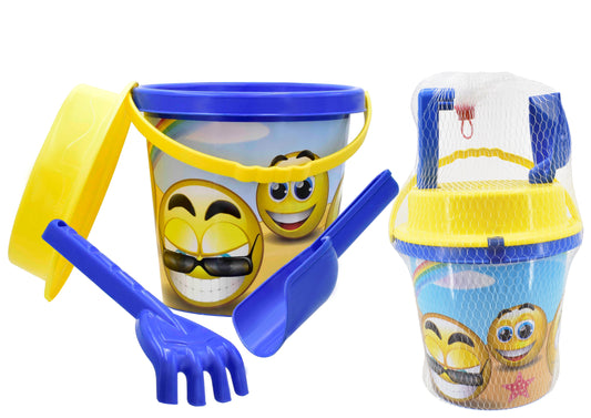 Smiley Mid Size Bucket Set - 6" / 15cm - Vibrant Colors for Fun Outdoor Activities