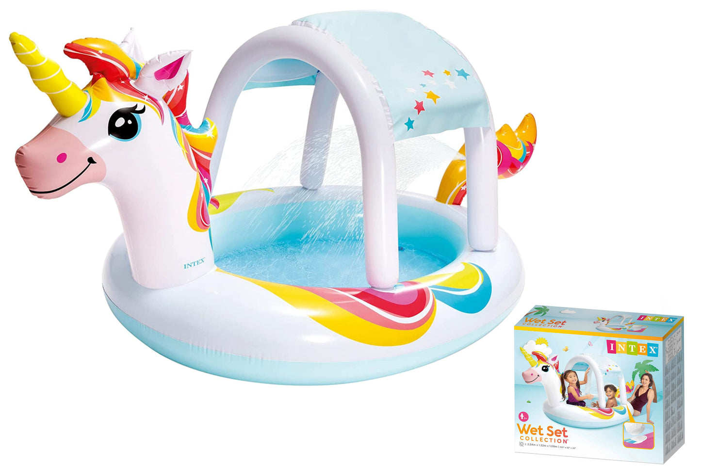 Transform Your Backyard Fun with the Unicorn Spray Pool