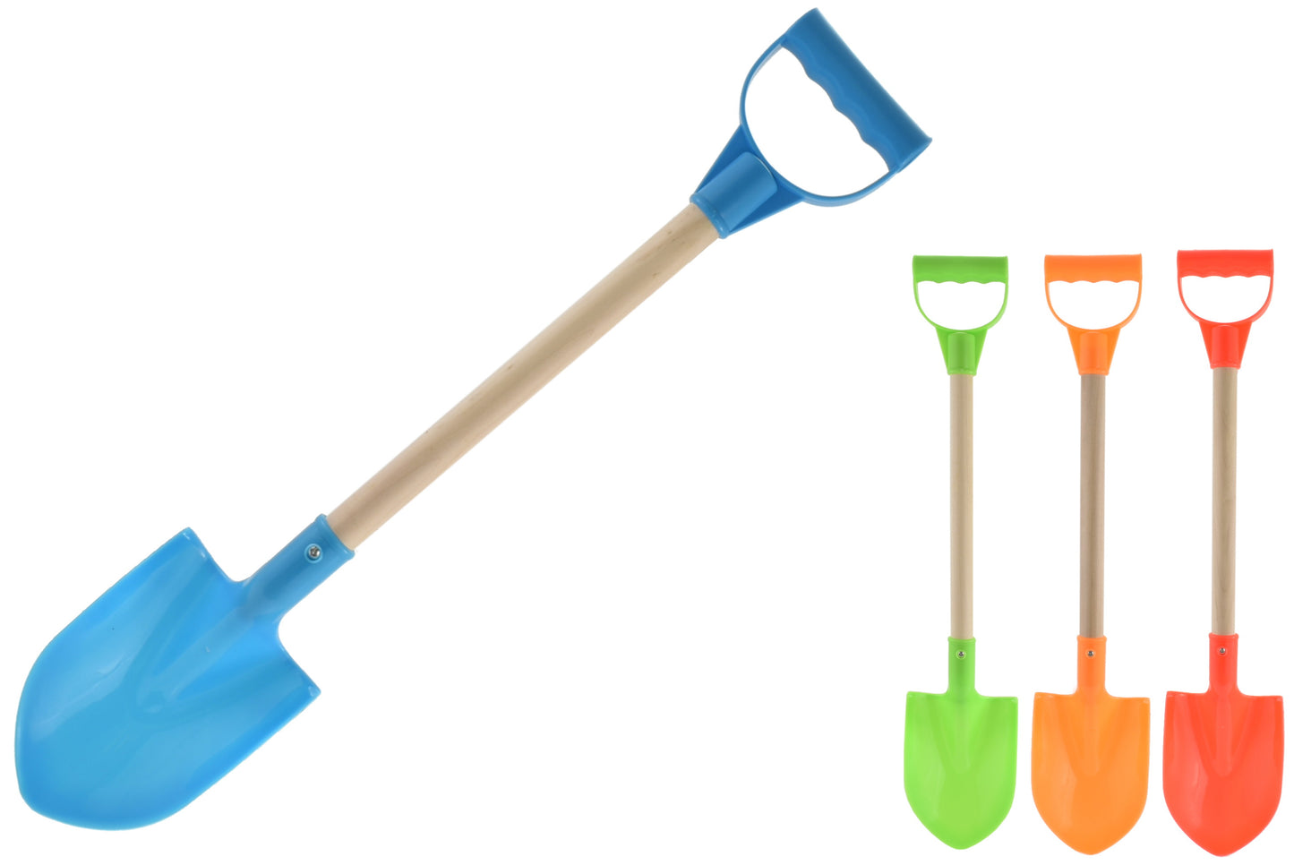 Premium 20" / 53cm Wood Shaft Digger Spade - Sturdy & Versatile Garden Tool