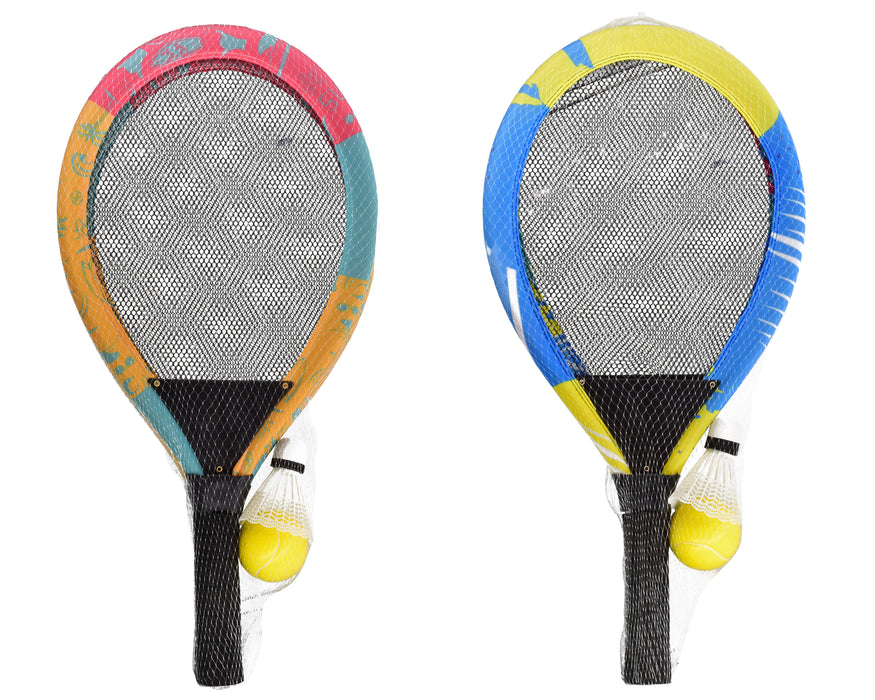Stylish Neon Mesh Tennis Set 'M.Y' - 2 Assorted Pieces in Convenient Net Bag