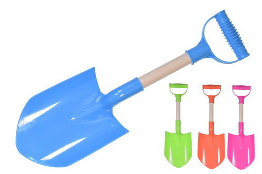 Compact 20" / 49cm Stubby Plastic Handle Wood Shaft Spade