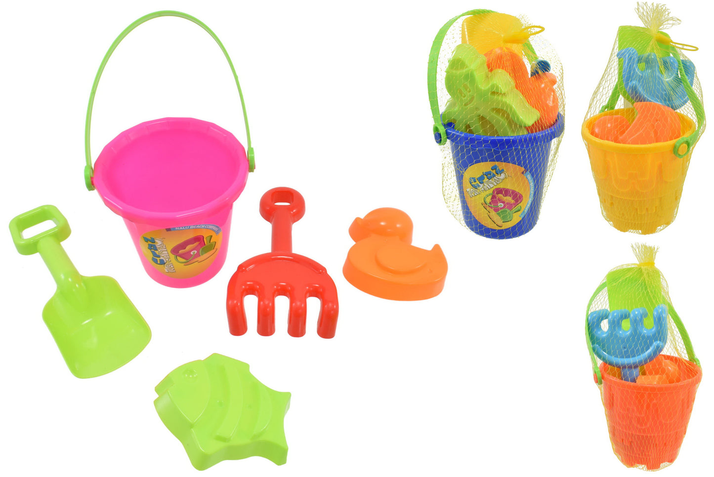 4" / 10.5cm 5pc Small Bucket Sets: Compact and Convenient Storage Solutions