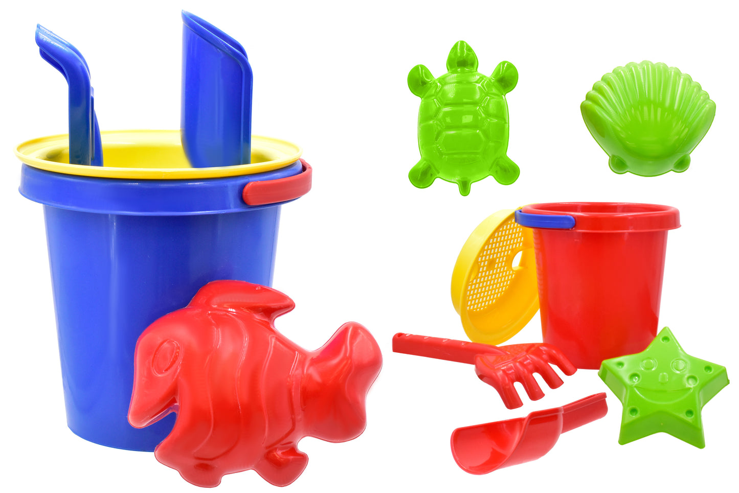 5 / 13.5cm Plain Colours Small Bucket Set | Versatile Mini Buckets for Crafts & Organization