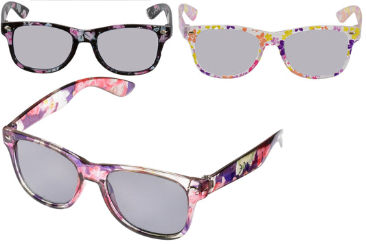 Stylish Girls Transparent Printed Wayfarer Sunglasses