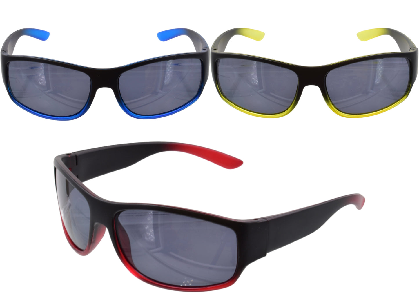 the Latest Boys Sport Style Sunglasses - 3 Assorted Pairs Available