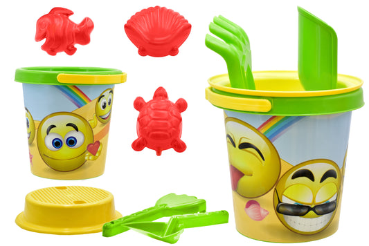 Get Cheerful with Our Smiley Small Bucket Set - 5" / 14cm Size