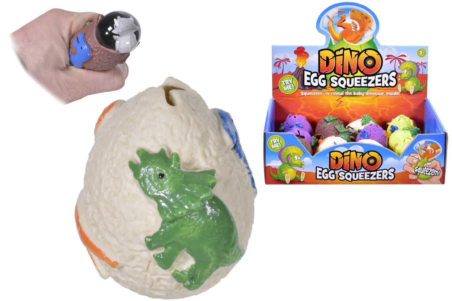 Adorable Squishy Dinosaur Egg in Display Box | Fun Toy for Kids