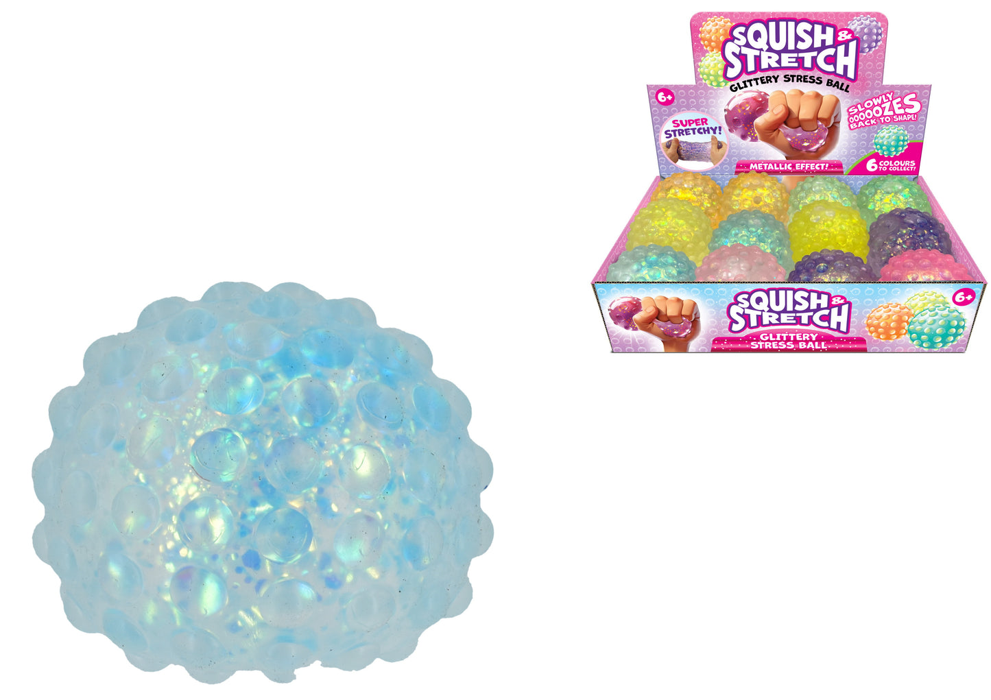 Get Playful with 7cm Stretchy Pimple Balls - Assorted Colors in Display Box