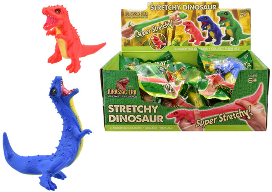 Stretchy Dinosaur Toys in Display Boxes | Fun & Colorful Figures for Kids