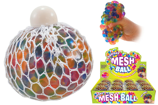 7cm Colour Squidgy Mesh Ball: Fun Sensory Toy in Display Box