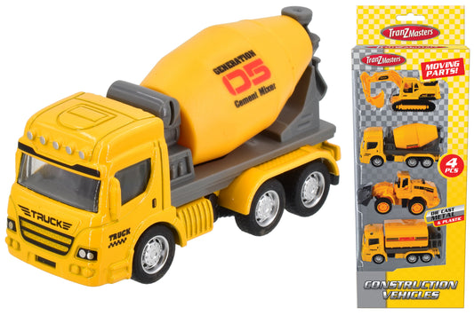 Premium 4pc Die Cast Construction Vehicle Sets - WBX