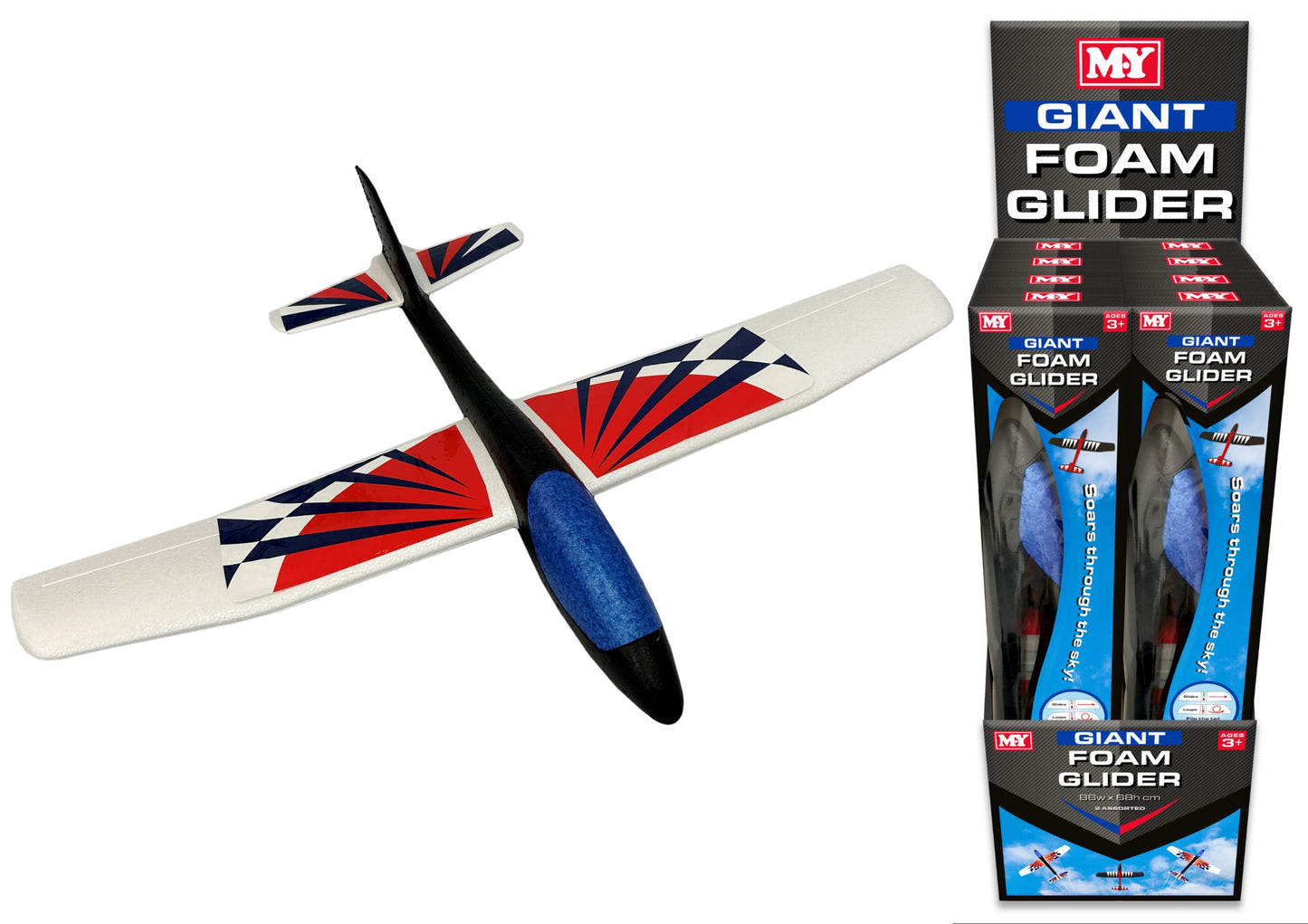Découvrez un plaisir infini avec notre avion géant en mousse aux couleurs vives