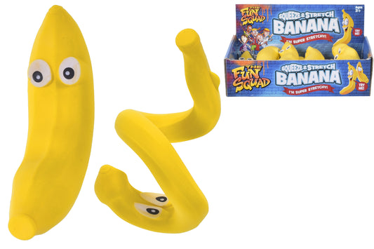 Squeeze & Stretch Banana In Display Box | Fun & Squishy Toy for Stress Relief