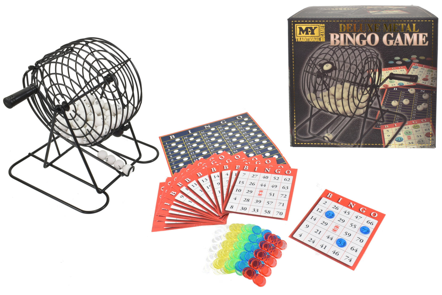 M.Y Deluxe Metal Bingo Game: Kit de Loto en Métal de Qualité Supérieure pour du Plaisir en Famille