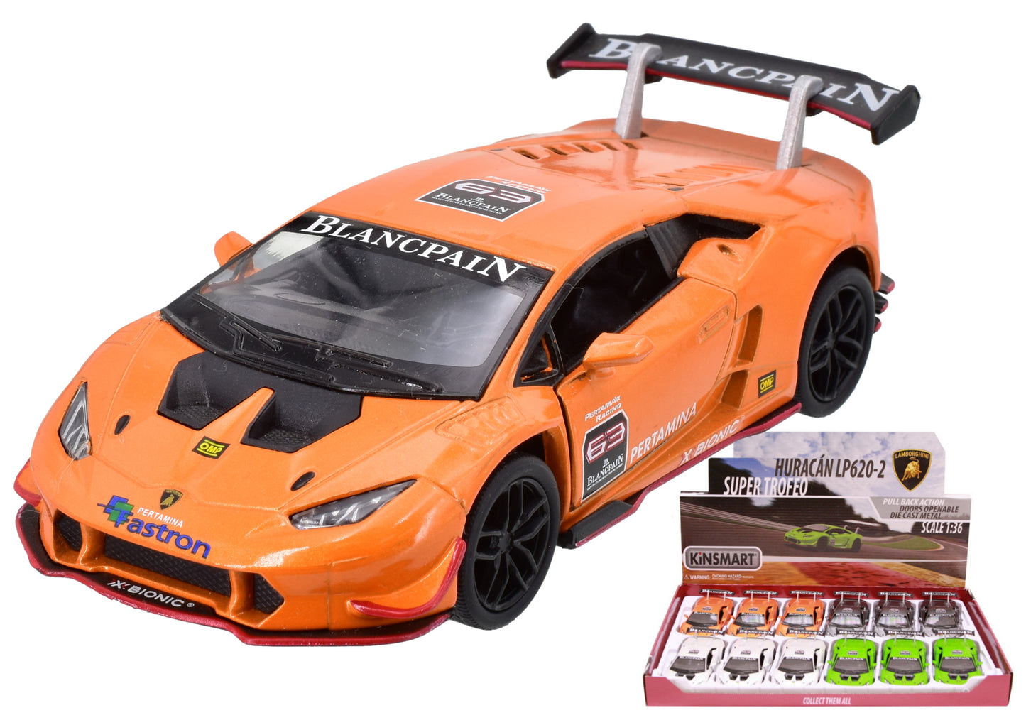 Le modèle exquis de Lamborghini Huracan LP620-2 Super Trofeo à l'échelle 1:36 | Objet de collection en édition limitée