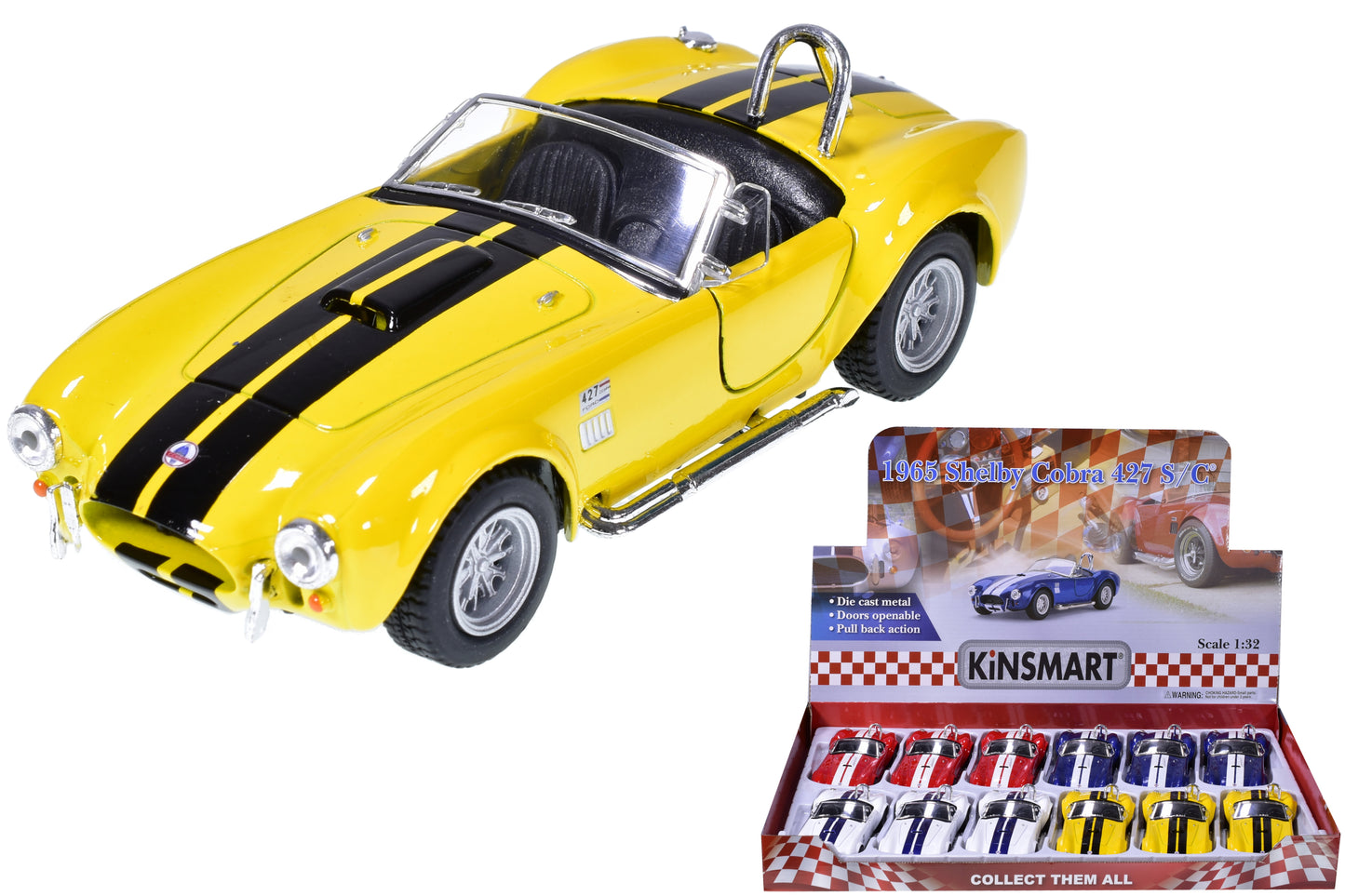 Maquette authentique Shelby Cobra 1965 à l'échelle 1:32 - Réplique exquise pour collectionneurs