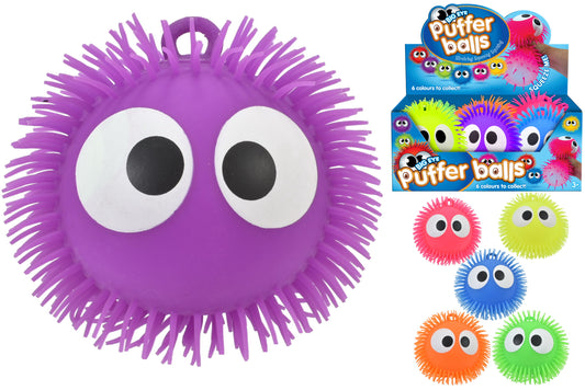 Get Playful with 9in Big Eye Puffer Ball - Assorted Colors