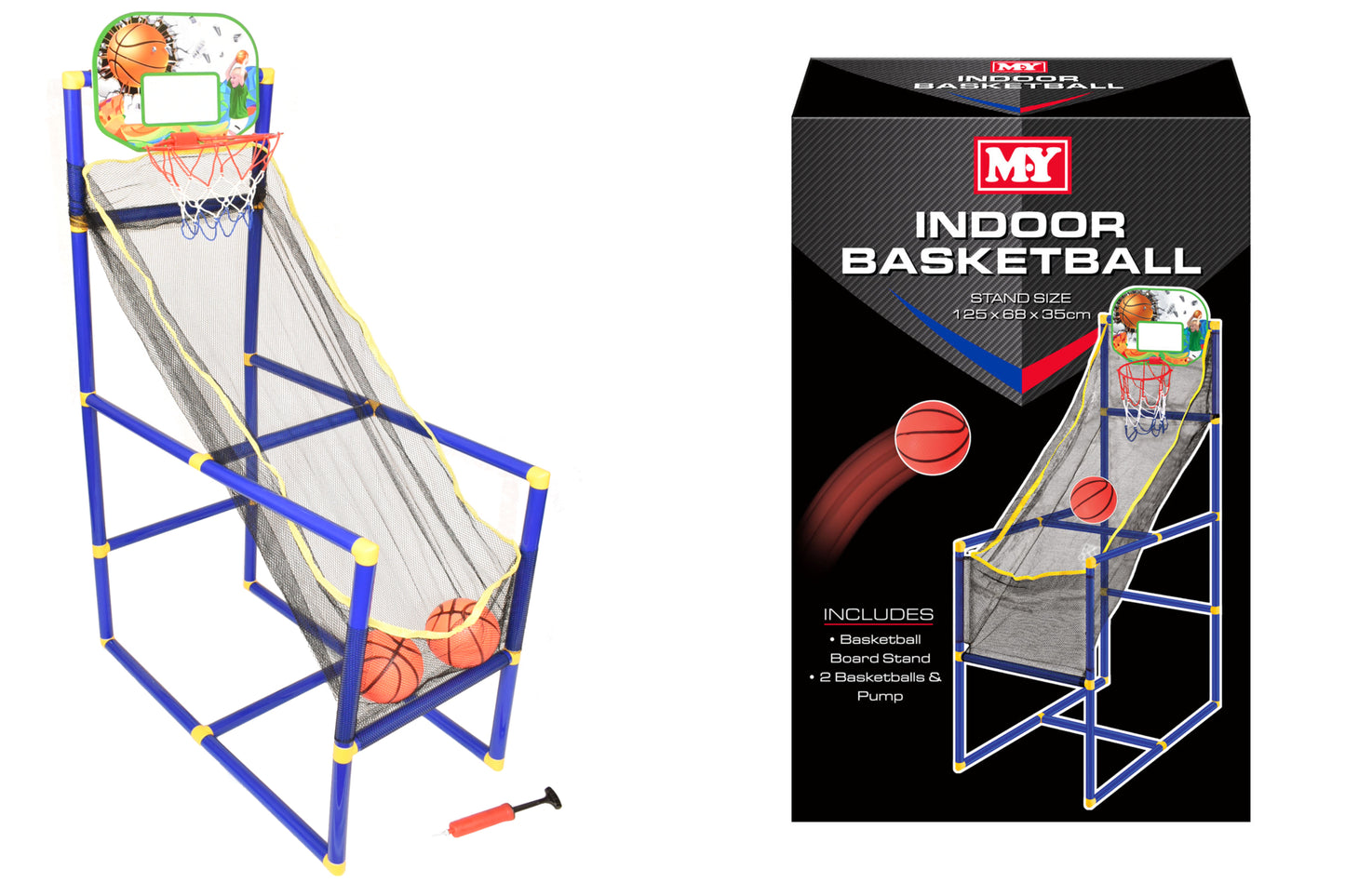 Ballon de Basket d'Intérieur « M.Y » - Idéal pour Jouer à la Maison | Boîte Colorée Incluse